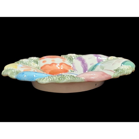 Fitz and Floyd Essentials CHICKS AND EGGS CANAPE/HANGING PLATE Vintage - Picture 6 of 6